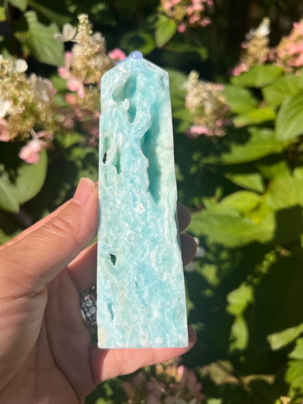 Hemimorphite (7) tower | crystal